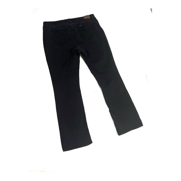 Lee Black Flare Wide Leg Jeans - Picture 5 of 7